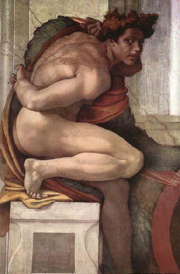 Michelangelo Buonarroti Ignudo oil painting picture